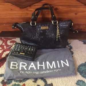 Brahmin mini Asher purse with matching Debi wallet